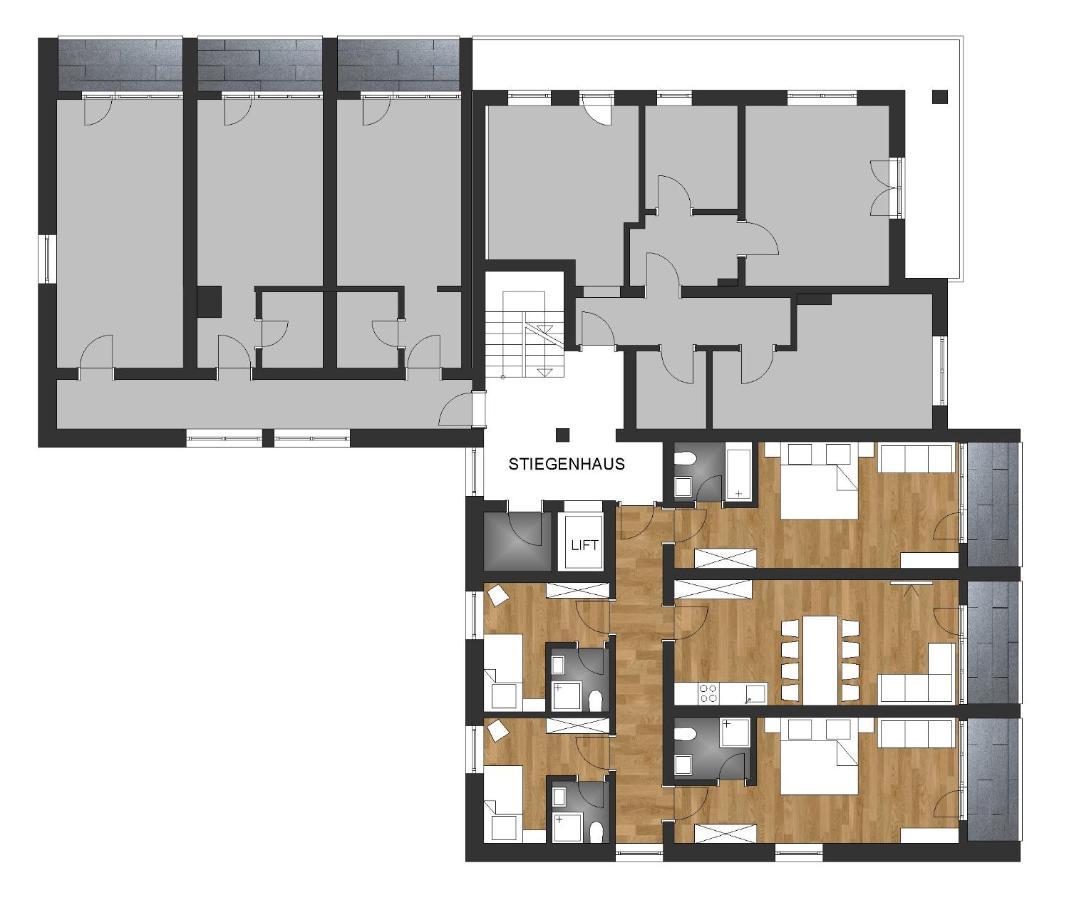 Appartements Dobler - S'Zischgn 阿泽皮茨陶 外观 照片